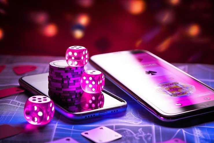Pengguna mengakses situs hiburan online melalui perangkat mobile dengan nyaman dan aman